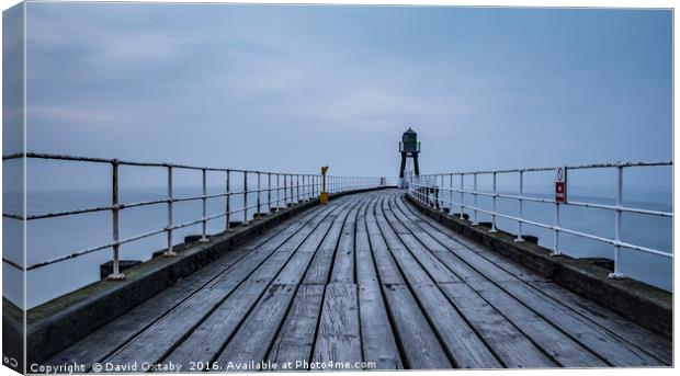 Whitby boardwalk Canvas Print by David Oxtaby  ARPS
