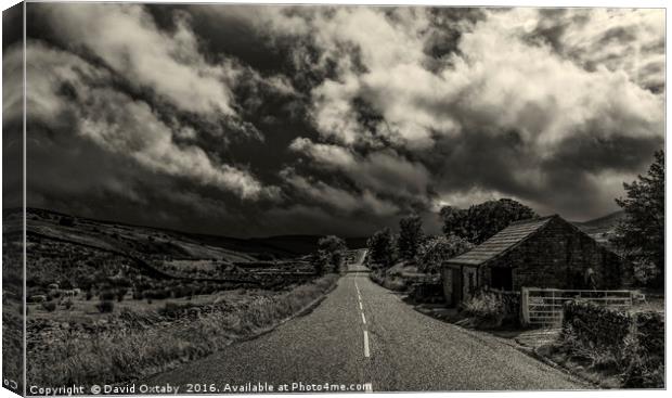 Storm clouds over Garsdale Canvas Print by David Oxtaby  ARPS