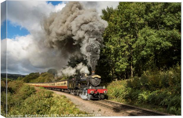 7822 Foxcote Manor heading to Green End Canvas Print by David Oxtaby  ARPS