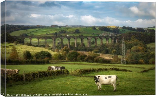 Hewenden Viaduct Canvas Print by David Oxtaby  ARPS