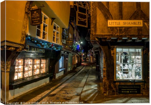 Shambles and Little Shambles Canvas Print by David Oxtaby  ARPS