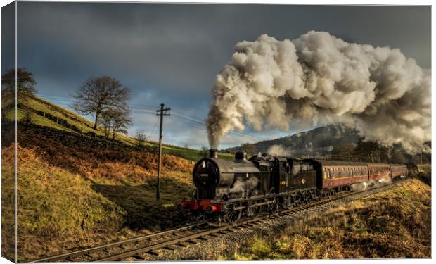 43924 4F heading to Oakworth Canvas Print by David Oxtaby  ARPS