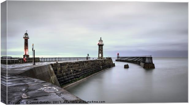 Whitby Harbour Canvas Print by David Oxtaby  ARPS