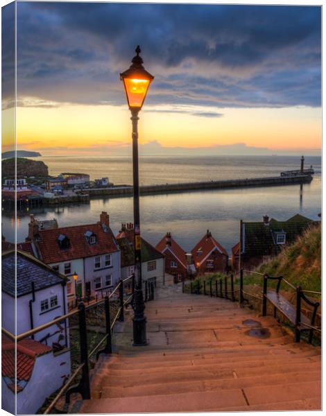 199 Steps at Dusk Canvas Print by David Oxtaby  ARPS
