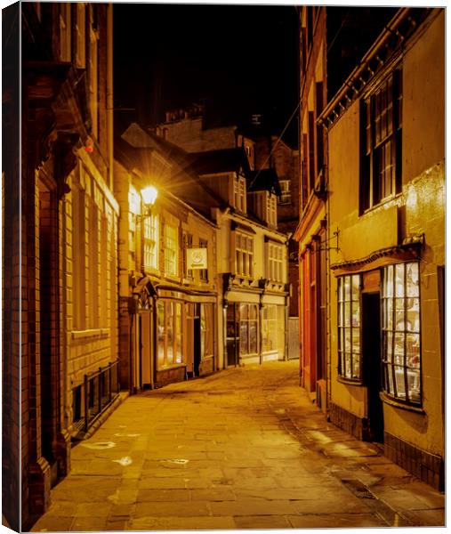 The backstreets of Whitby Canvas Print by David Oxtaby  ARPS