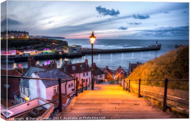 199 Steps in Whitby Canvas Print by David Oxtaby  ARPS