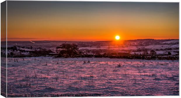 A Yorkshire sunrise Canvas Print by David Oxtaby  ARPS