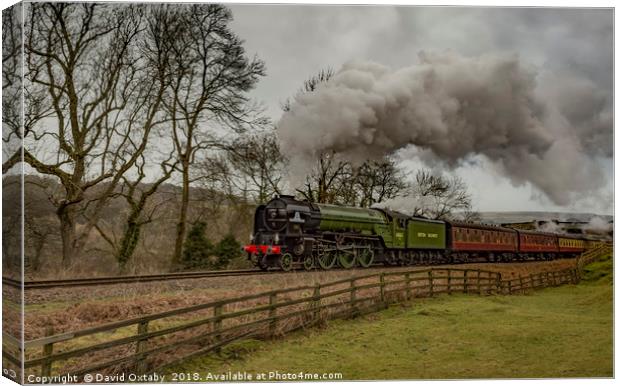 'Tornado' 60163 on the North Yorkshire Moors Railw Canvas Print by David Oxtaby  ARPS