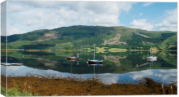  loch reflection Canvas Print by stephen king
