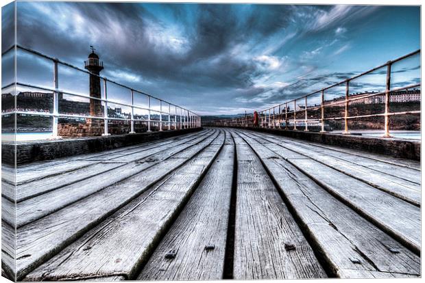  The Boardwalk whitby Canvas Print by stephen king
