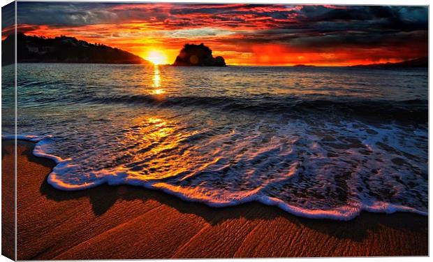 wonderful sunset Canvas Print by alioune senghor