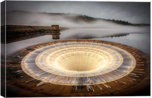 Ladybower Sink Hole - Peak District Canvas Print by Jonathan Smith