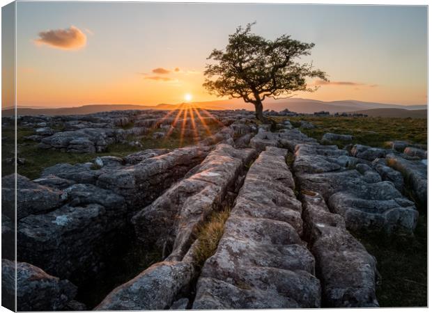 Winskill Stones, Yorkshire Dales Canvas Print by Jonathan Smith
