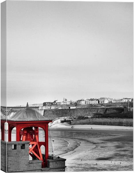  Cullercoats Bay Canvas Print by Alexander Perry