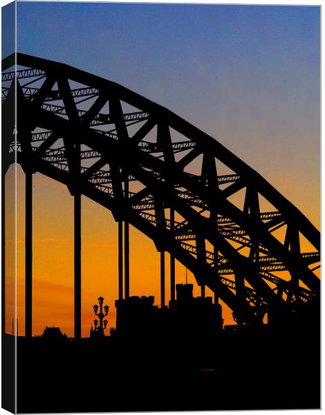  Tyne Bridge Sunset Canvas Print by Alexander Perry