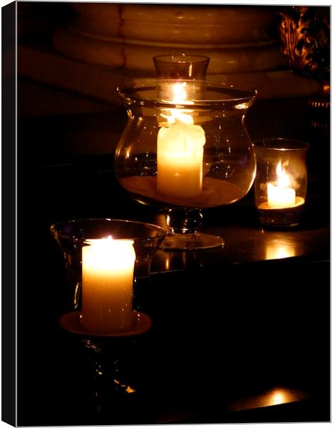  Candlelight Canvas Print by Darren and Amanda Leetham