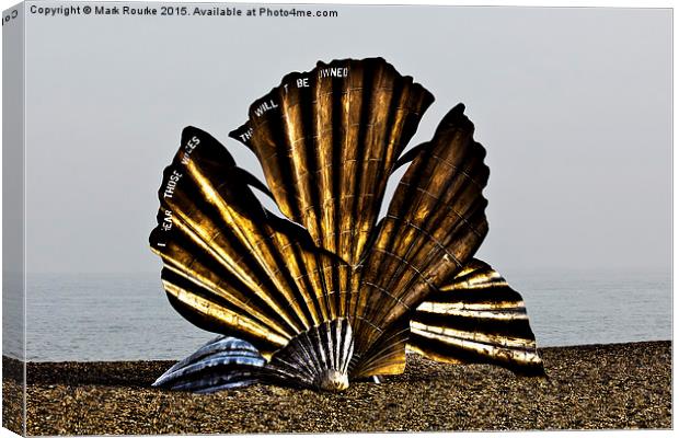  The Aldeburgh Scallop Canvas Print by Mark Rourke