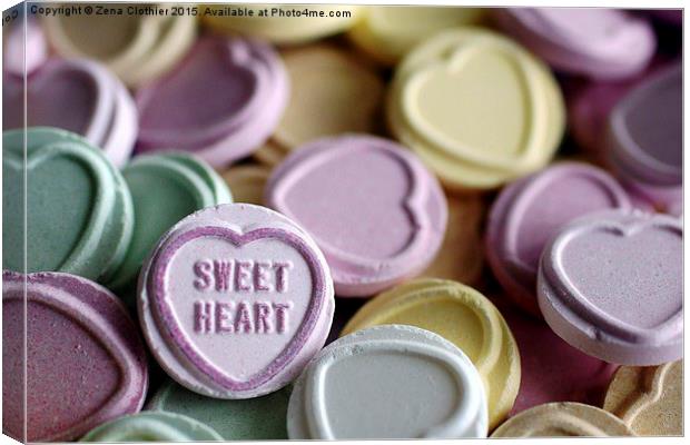  Sweet Heart Canvas Print by Zena Clothier