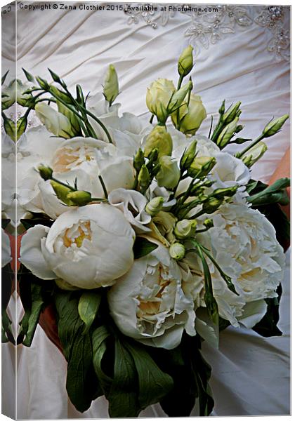 The Bride's Bouquet Canvas Print by Zena Clothier
