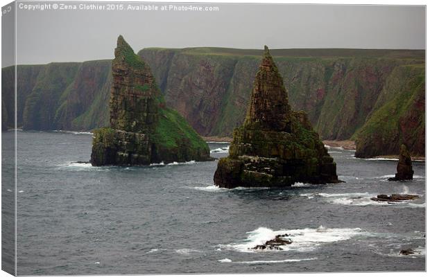 Duncansby Sea Stacks Canvas Print by Zena Clothier