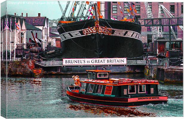  SS Great Britain Canvas Print by henry harrison