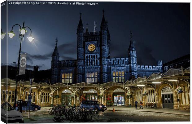  Bristol Temple Meads Canvas Print by henry harrison