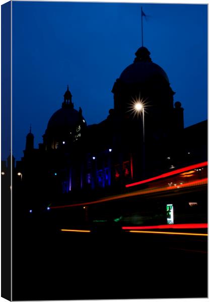 HM Theatre, Aberdeen at dusk Canvas Print by Sonia Packer