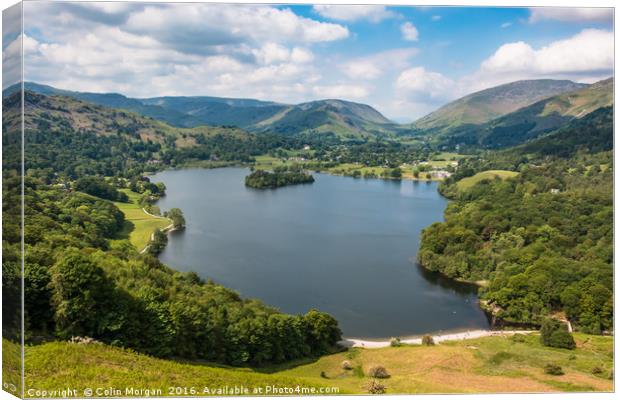 Grasmere from Loughrigg Fell Canvas Print by Colin Morgan