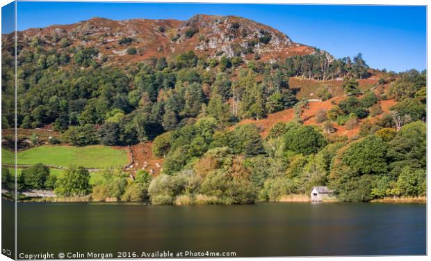Rydal Water Boathouse, Lake District Canvas Print by Colin Morgan