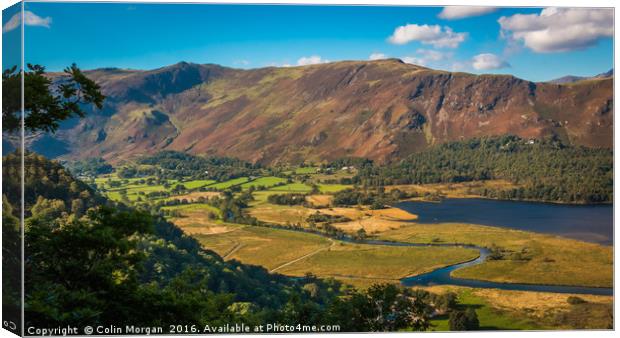 Catbells from Suprise View Canvas Print by Colin Morgan