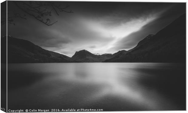 Buttermere with Fleetwith Pike at the far end Canvas Print by Colin Morgan