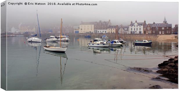 Stonehaven Harbour Canvas Print by Eric Watson