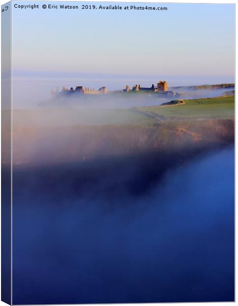 Castle In The Mist Canvas Print by Eric Watson