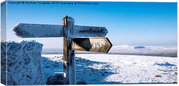 Ingleborough......that way  Canvas Print by Michael Houghton