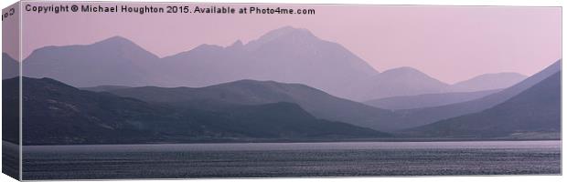  Across the Sound of Raasay Canvas Print by Michael Houghton