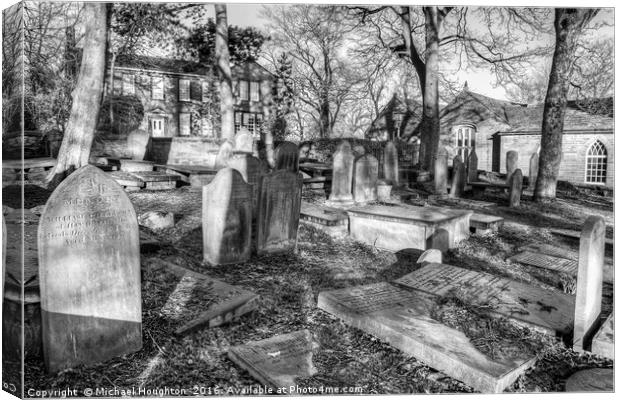 The Parsonage & Old School Rooms, Haworth Canvas Print by Michael Houghton