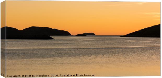 Sunset Silhouette  Canvas Print by Michael Houghton