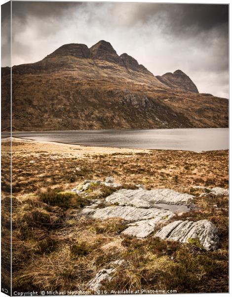 Suilven from the east Canvas Print by Michael Houghton