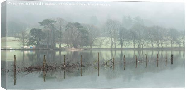 Coniston Mists Canvas Print by Michael Houghton