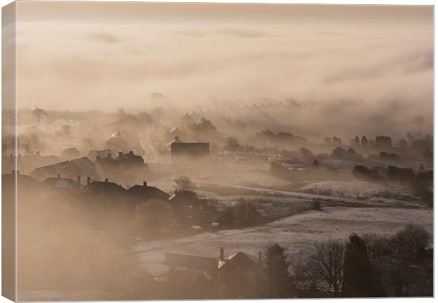Dawn at Mowcop Canvas Print by Andy Evans