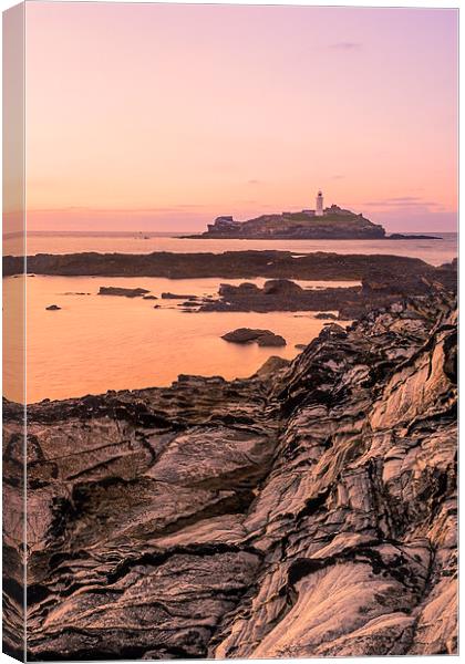 Godrevy Lighthouse Canvas Print by Andy Evans