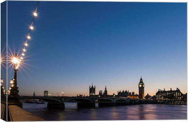 Westminster Skyline Canvas Print by Andy Evans