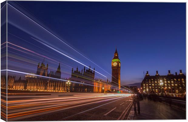westminster rush Canvas Print by Andy Evans