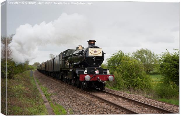 The Cheltenham Flyer Steam train passing near Swin Canvas Print by Graham Light
