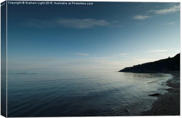  Seascape across Lyme Bay, Lyme Regis Canvas Print by Graham Light