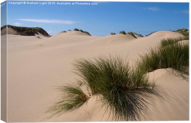 Sand dunes at Formby Canvas Print by Graham Light