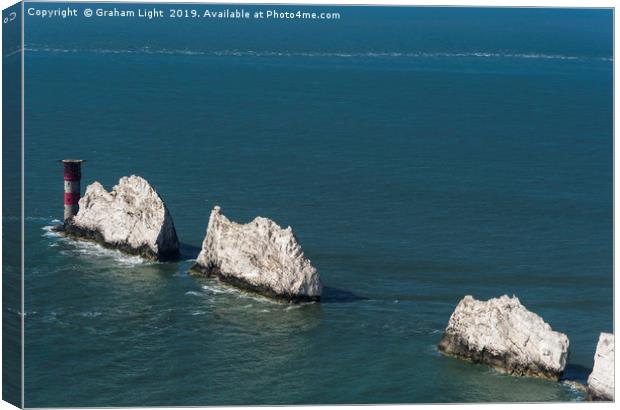 The Needles, Isle of Wight Canvas Print by Graham Light