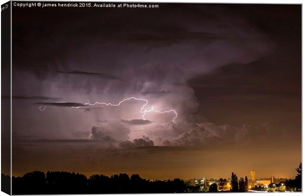  Storm cell  Canvas Print by james hendrick