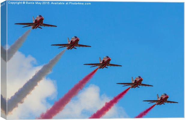 Red, White and Blue Canvas Print by Barrie May