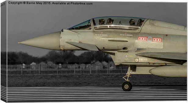 29sqn Typhoon T3 Canvas Print by Barrie May